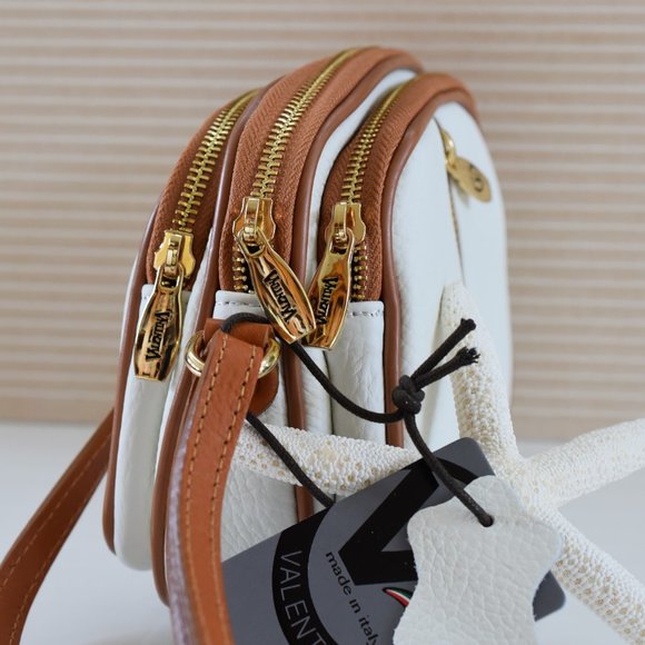 NEW! VALENTINA Made In Italy Leather Crossbody - Picture 6 of 8